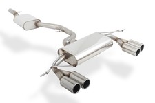 FOX Komplettanlage ab Kat re li je 2x90mm gerollt für VW Tiguan ab 07 1.4l 2.0l