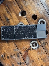 Portable Trifold Wireless Bluetooth Keyboard With Built In Touch Pad