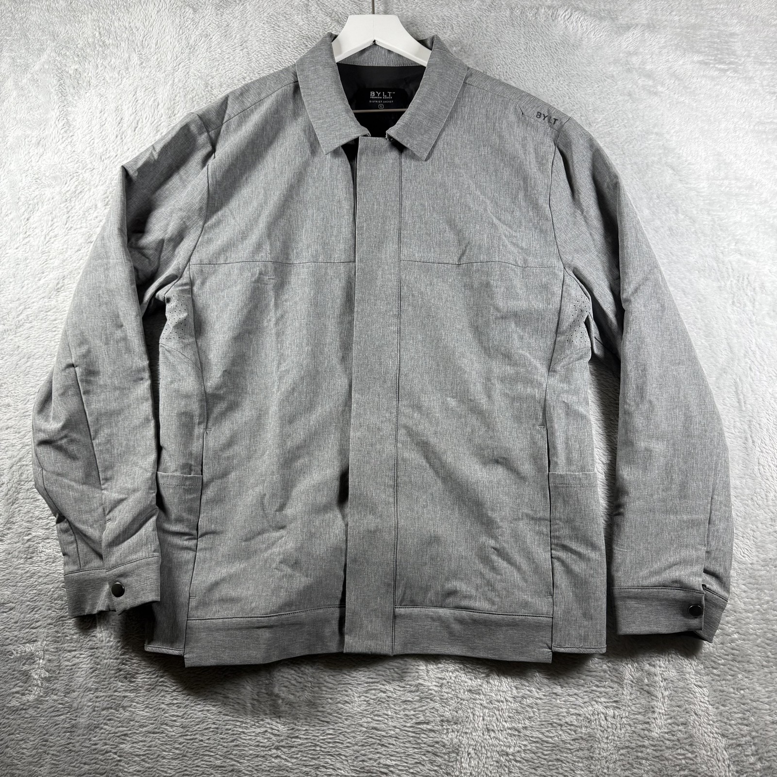 BYLT District Jacket Mens Large Softshell Snap Co… - image 1