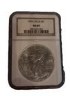 1993 $1 American Silver Eagle NGC MS69 Brown Label
