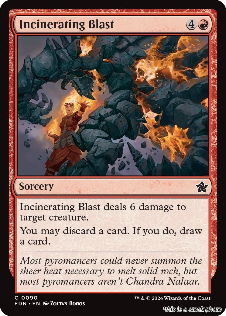 Incinerating Blast FDN 90 MTG Foundations Common EN NM