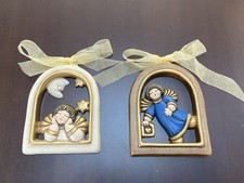 THUN COPPIA FORMELLE ANGELI DA APPENDERE 13X16 cm CIRCA