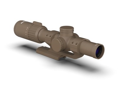 Rifle Scope 1-6x24 LPVO MX1 Reticle Flat Dark Earth Monstrum Banshee