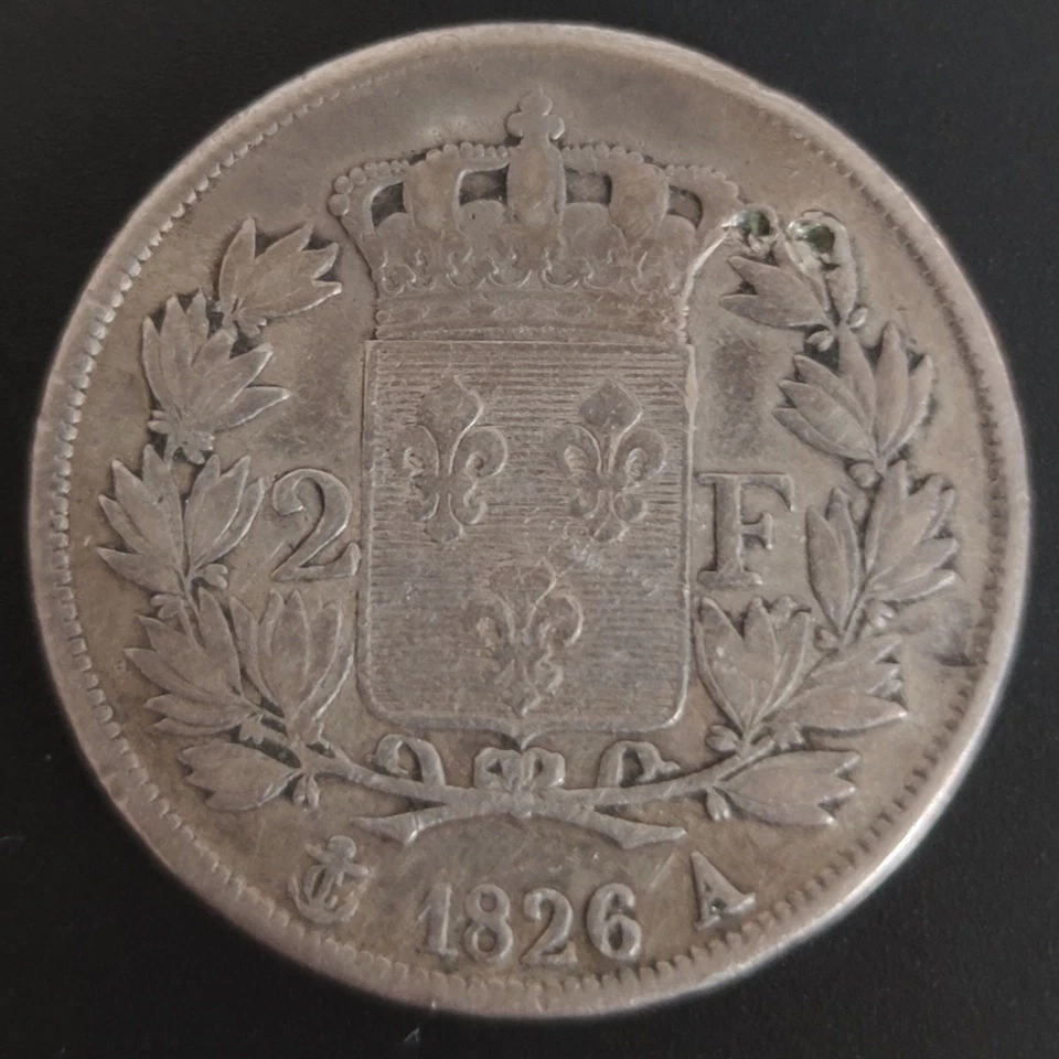 2 francs Charles X 1826 Paris - Photo 2/2