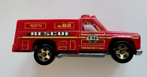 Vintage Hot Wheels HWF.D. Rescue 1974 Rare Emergency Dept. Vehicle Plastic Metal