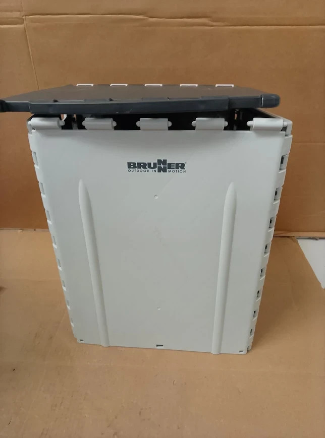 Brunner Splitter Foldable Trash Bin 30L Manual Lift Plastic Grey