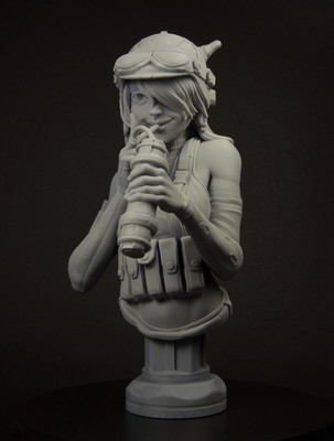 HARZBÜSTE. MASSSTAB 1/6. NITRO. DIE MECHANIK. 3D. Lackierfertig.