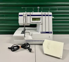 🌈 HUSQVARNA VIKING HUSKYLOCK 936 SERGER WITH PEDAL - TESTED WORKS!