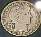 1900 Barber Half Dollar 90% Silver USA Coin #633