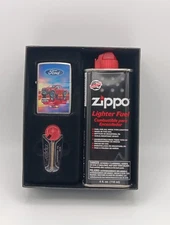 Zippo Ford F-150 Design 46220 Lighter, Flints,  Lighter Fluid Gift Set 