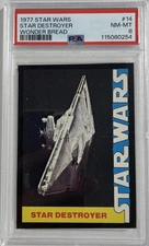 1977 Star Wars Star Destroyer Wonder Bread PSA 8 (254)