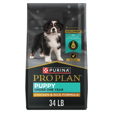 Purina Pro Plan Puppy Dry Dog Food,Lean Muscle Support,High Protein Chicken,34lb 2.21 per pound