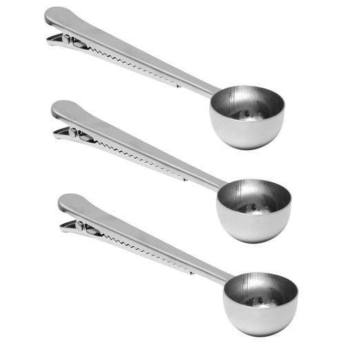 Cuchara medidora de café 3 piezas cucharas de té y herramientas de metal de acero inoxidable - Imagen 5 de 11
