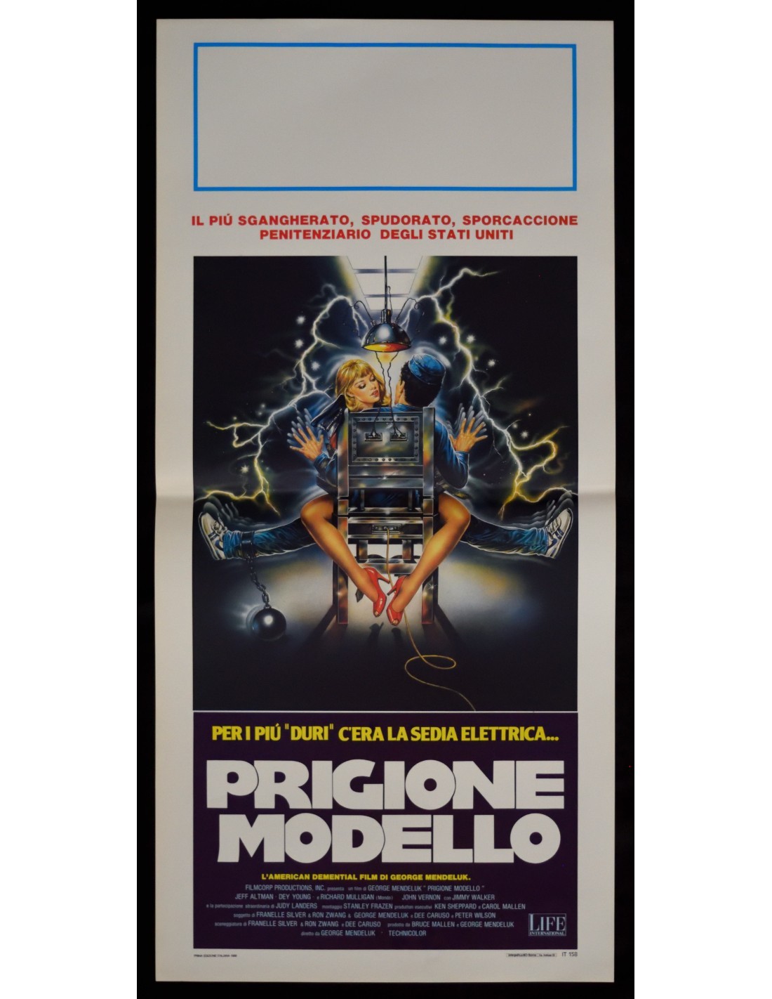 Locandina originale film Prigione modello (1985) - Regia di George Mendeluk