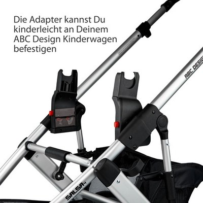ABC Design Adapter für Kinderwagen Salsa Condor Turbo Tereno Viper Zoom Samba