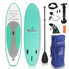 SereneLife 10FT Inflatable SUP W/ Accessories & Surf Board Type SLSUPB20