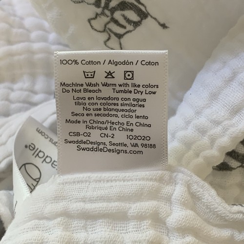 Amazing Baby Swaddle Blanket With Zebra Print 100% Cotton 36 in x 42 in - Picture 7 of 7