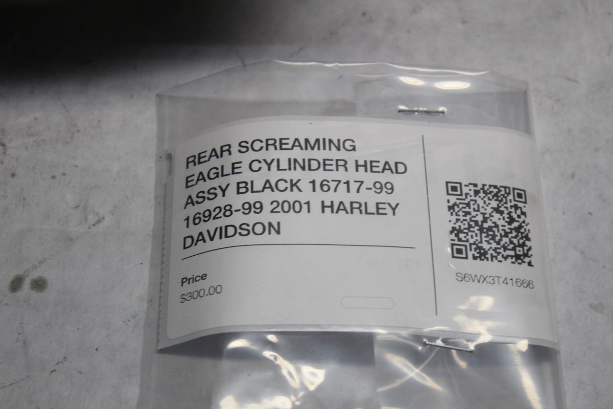 REAR SCREAMIN EAGLE CYLINDER HEAD 16717-99 16928-99 2001 HARLEY