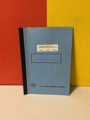 K. E. Developments Limited 832 Backscattered Electron Detector Operating Manual