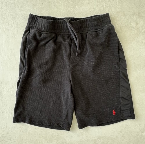 Shorts Polo Ralph Lauren Boys Elastic Waist Size 10-12 M Black Pre Owned
