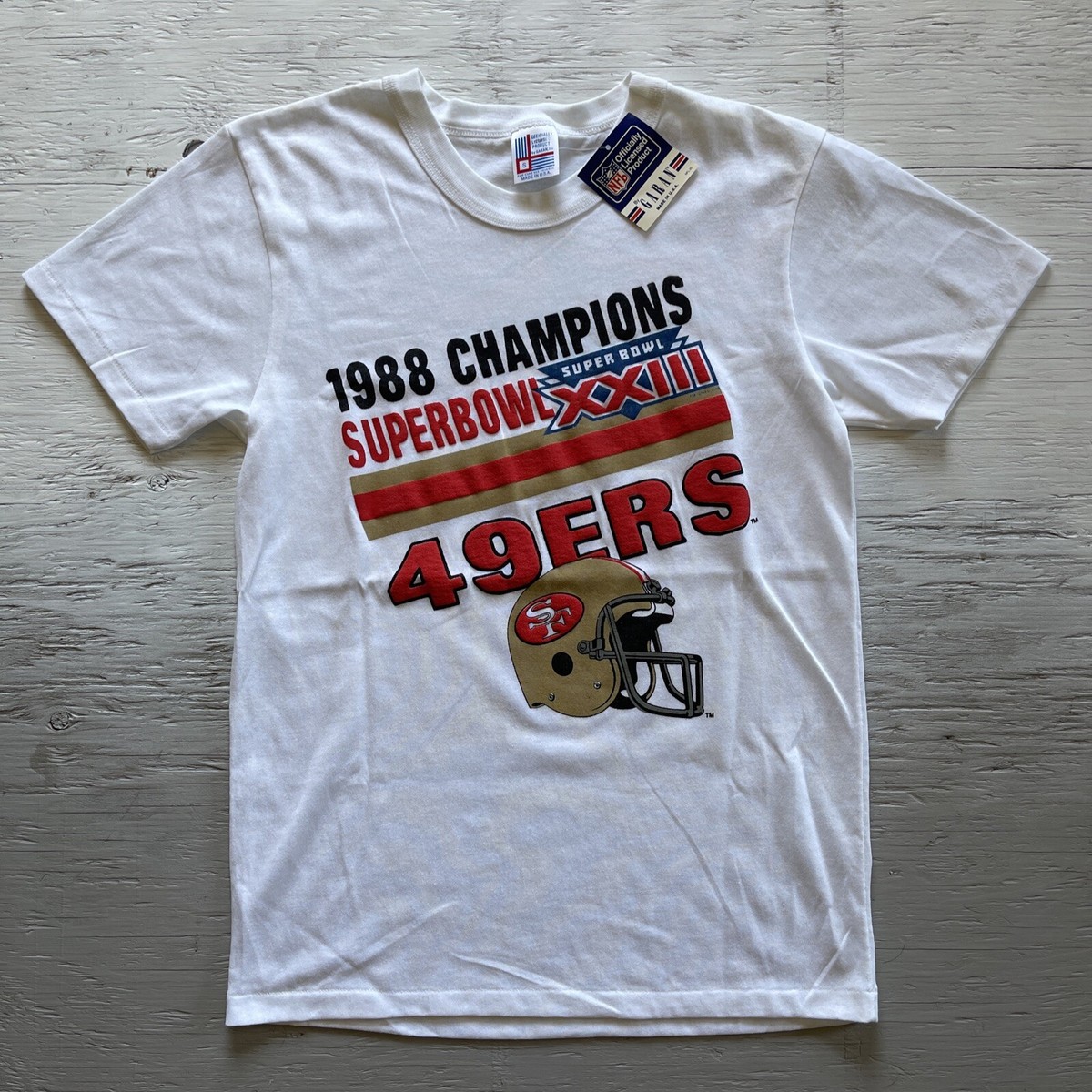 Vintage Deadstock 1988 San Francisco 49ers Super Bowl Champions 