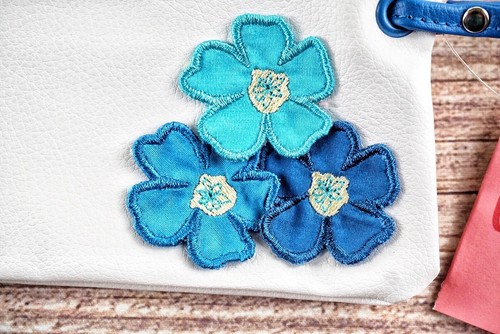 Gymboree Vintage Pool Party Blue Rosette Floral Headband & Purse Set NWT - Picture 3 of 8