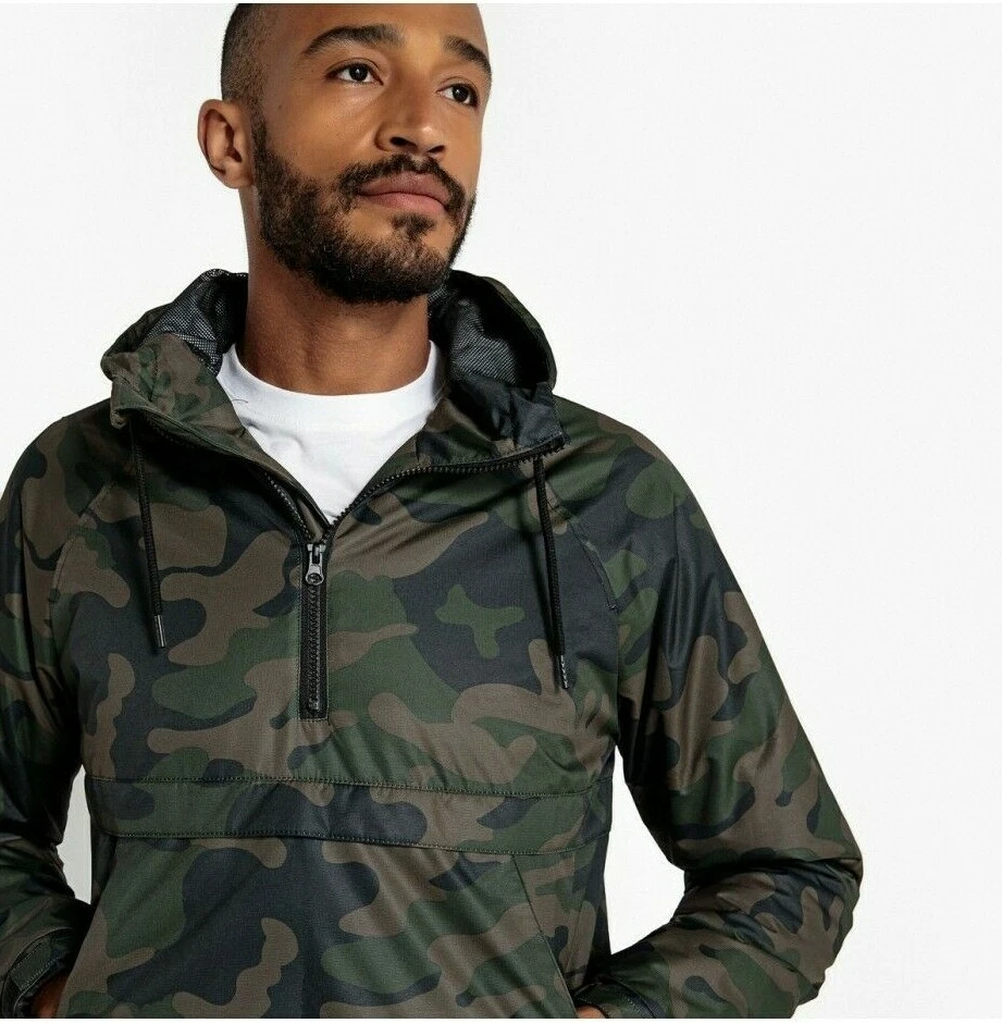 Camo anorak top jacket men's