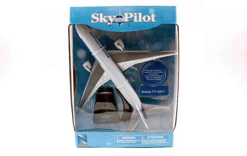 MODELLINO AEREO STATICO NEW RAY SKYPILOT PASSENGERS PLANES BOEING 777-200 1/240 - Immagine 3 di 4