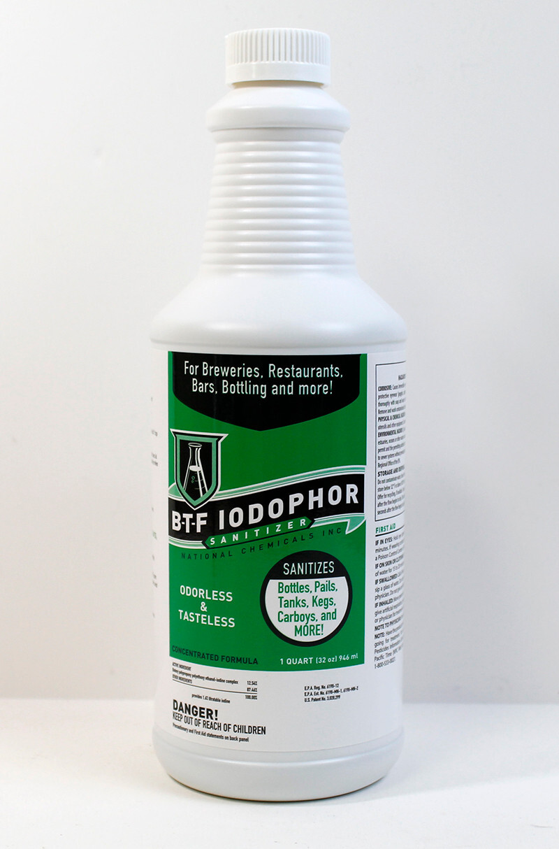 BTF Iodophor Sanitizer 32oz Homebrew Beer Food Grade Sanitizer