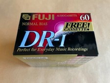 Blank Fuji Audio Cassette Tapes New Sealed DR-I 60 Minutes 7 Pack Normal Bias✅