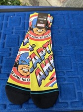 Stance Socks Marvel Comics Captain America " No Cavities" Mens 6-8.5 Women 8-10