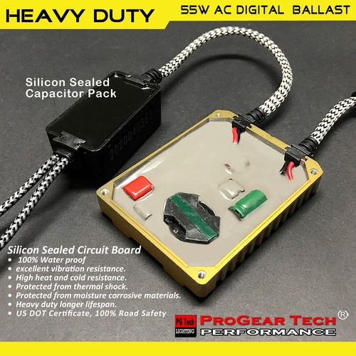 Heavy Duty HIR2 6000K 55W Fast Bright Digital HID Xenon Kit Headlight Foglight - Picture 7 of 13