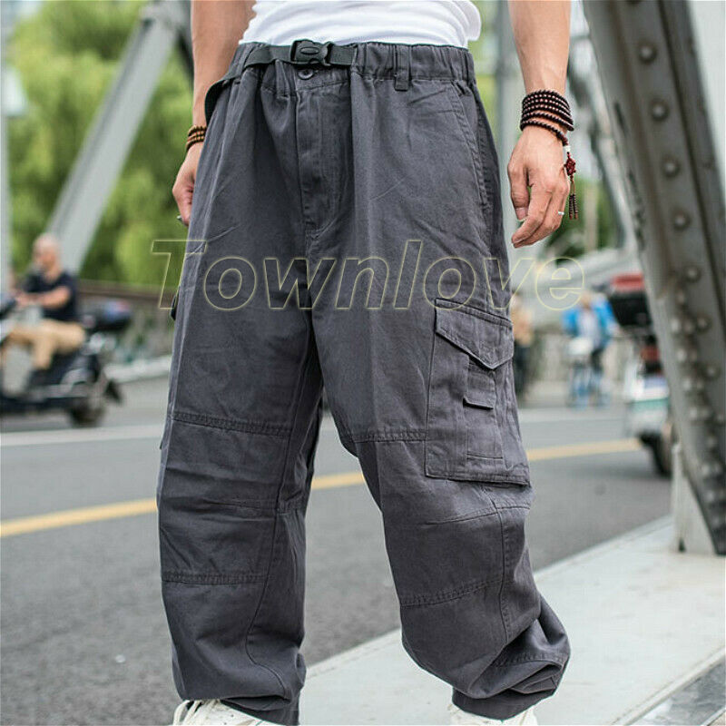 【SATIIIZ】Kyrem Peach Balloon Cargo Pants Kyrem Wide Peach Cargo Pants - satiiiz