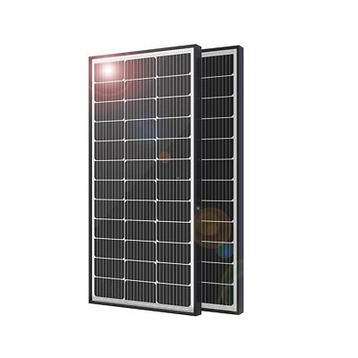 JJN 200 Watt Solar Panels 2 100 Watt 9BB 12 Volt Monocrystalline Solar Module...