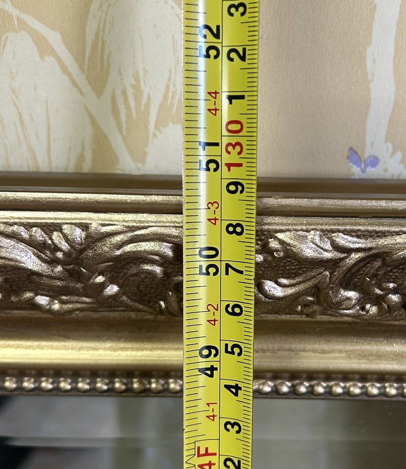 Large Vintage Gold Framed Mirror eBay
