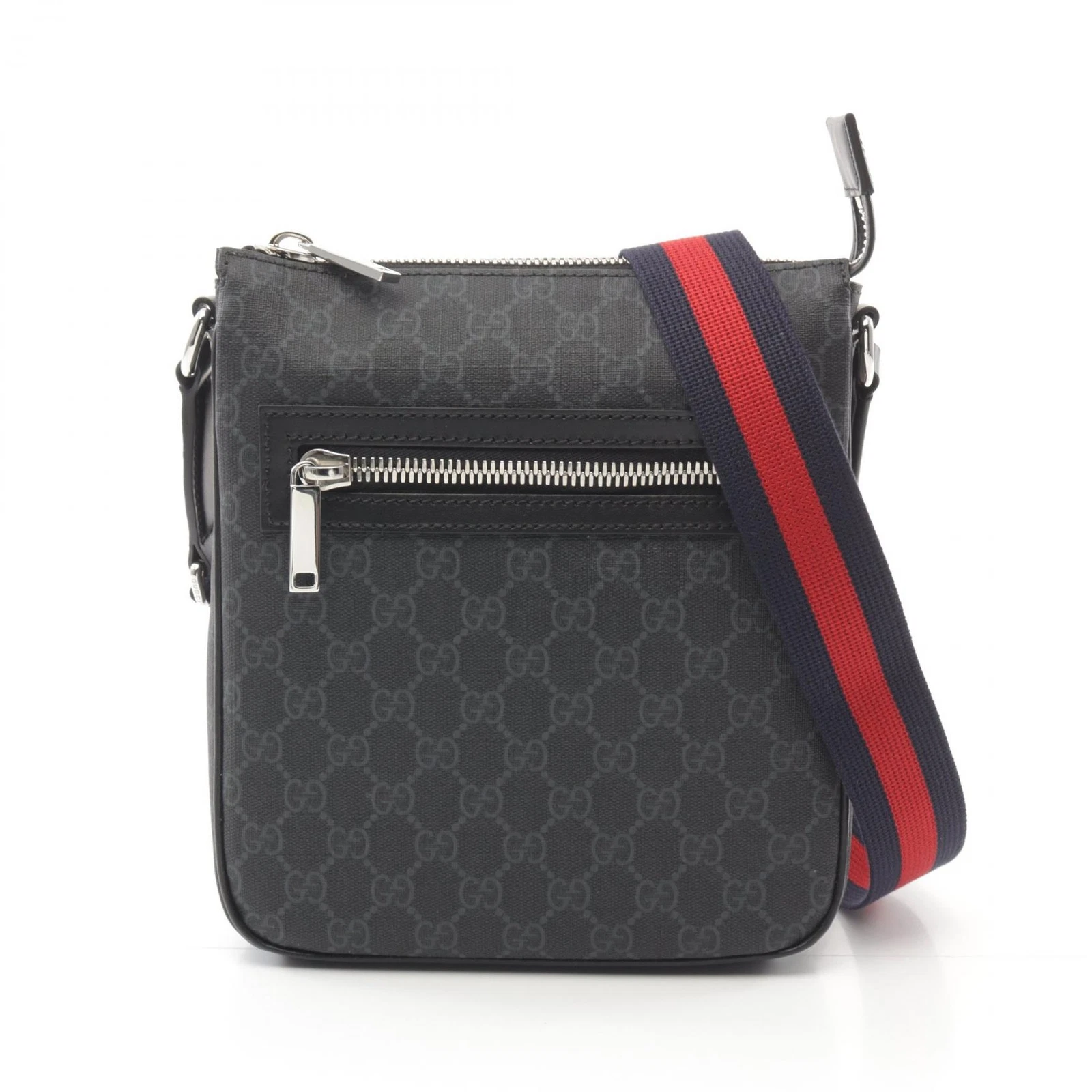 Petit sac bandoulière GUCCI GG Supreme 792082FADJA1042 noir NEUF homme