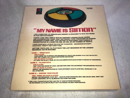 Vintage 1978 Original Simon game MiltonBradley, Completely working, Original Box - Picture 4 of 10