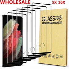 Wholesale Lot Tempered Glass Screen Protector For Samsung Galaxy S25 S24 S23 S22