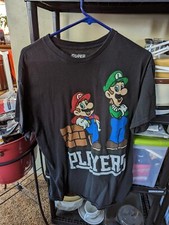 Vintage Mario Bros Players Shirt L