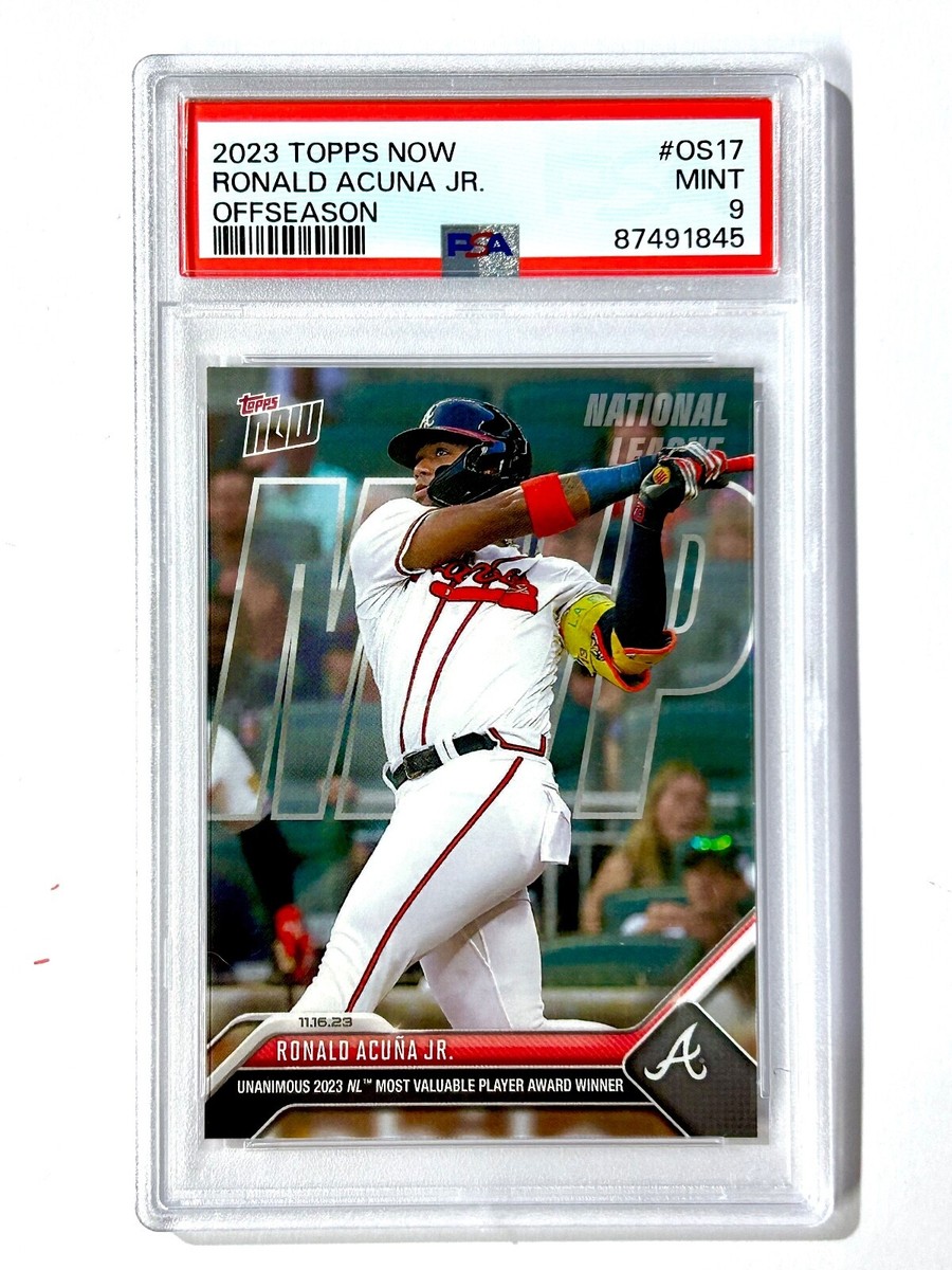 topps now アクーニャJr. Acuna Jr OS-17 MVP 17 2023 Topps Now RONALD ACUNA JR #OS-17 PSA-9 NL-MVP - Atlanta