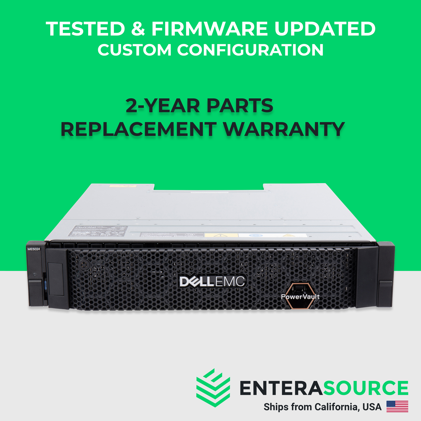 Dell PowerVault ME5024 12G 2U SAN/DAS Storage Array Choose 24SFF HDD