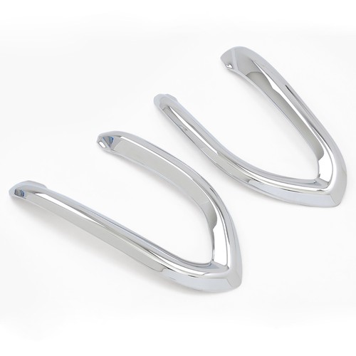 For Fiat 500X 2016-2018 Chrome Front Fog Light Lamp Cover Trim Moulding Bezel - Picture 5 of 8
