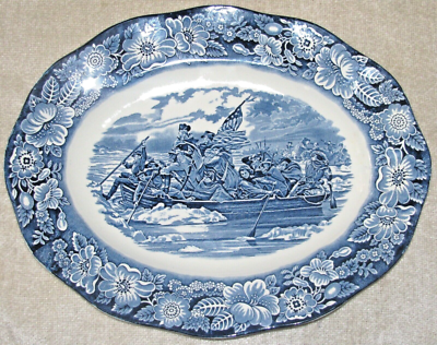 Staffordshire LIBERTY BLUE Vtg Ironstone 14