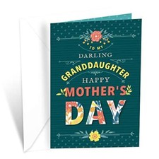 Mother's Day Card Made in America, Eco-Friendly, Thick Card Granddaughter