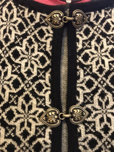 Cardigan Sweater Alpaca Long Sleeve jacquard - Picture 3 of 6