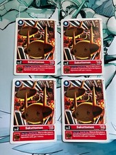 4x Sakuttomon EX6-001 U (Playset) Digimon CCG | Infernal Ascension NM
