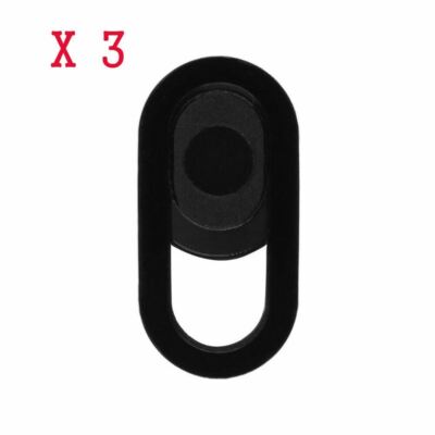 Cache Webcam Avec Obturateur Coulissant - 3 Pièces Ultra Fines, Noir/blanc, Pour PC, IPad, Téléphone