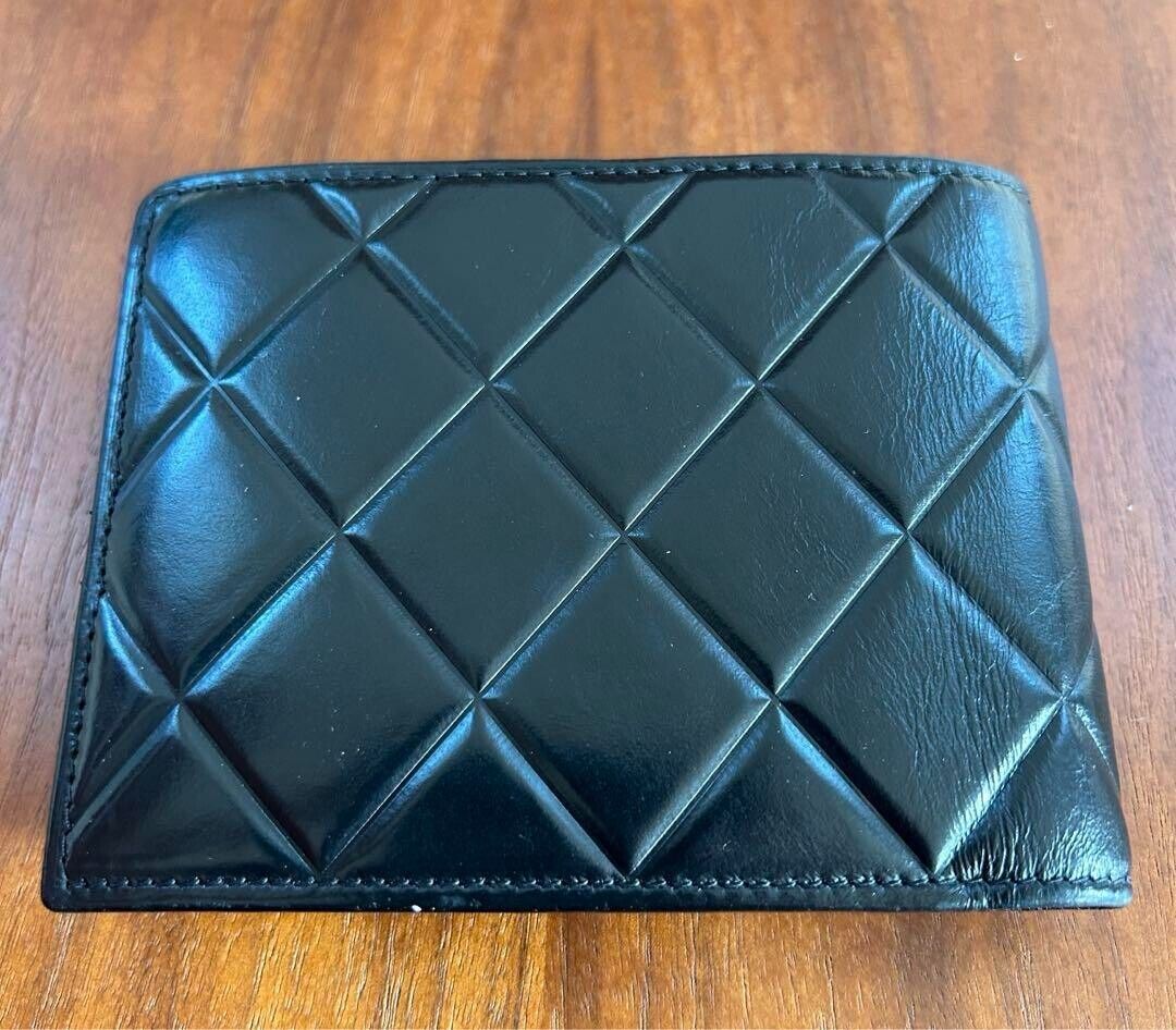Chanel Bi-fold wallet Leather Black CC Logo For Men From Chanel Bi-fold wallet Leather Black CC Logo For Men From