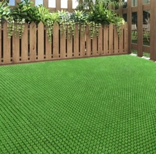 Artificial Grass Turf 18 Pack Outdoor Non Slip Turf Self-Draining DIY