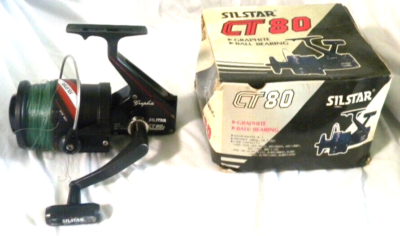 Vintage Silstar CT 80 Spinning Reel Graphite Ball Bearing 4:1